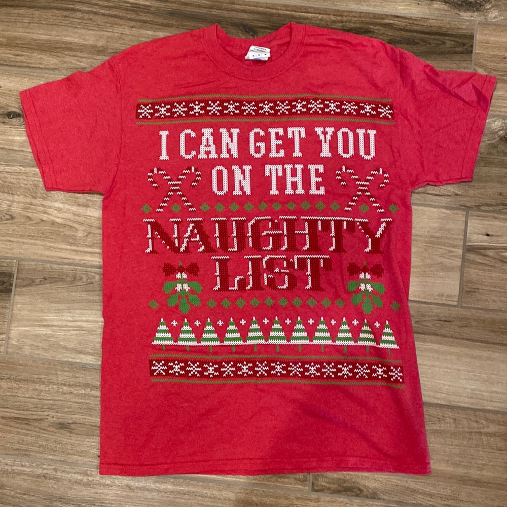 Funny Christmas Tee, size Med